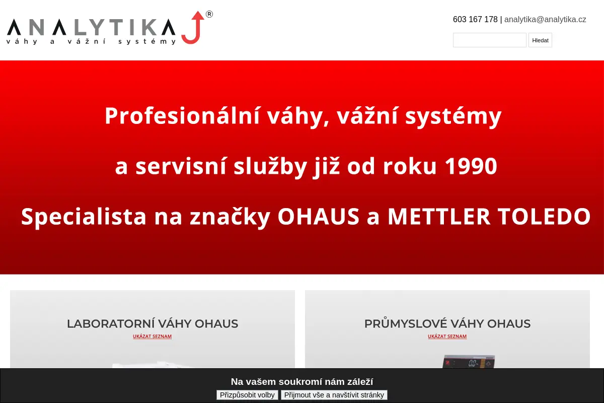 Analytika váhy a vážní systémy s.r.o.